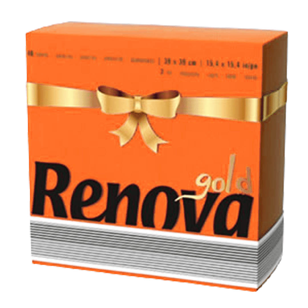 ROLL-LUX - Wholesale Disposable Napkin - 9 packs of 40 Linen-Orange Paper Napkins 2-ply0