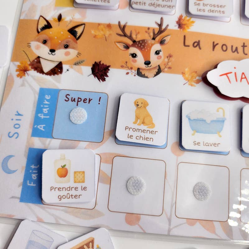 ColorFall Editions - Wholesale Learning Cards - Kids & Baby - Morning & Evening Routine Chart for Children - Autumn4