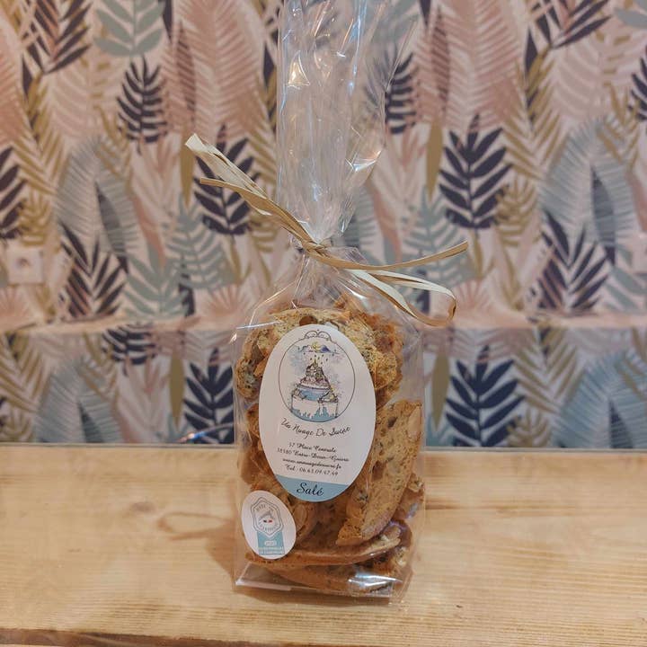 un nuage de sucre – Großhandel Cookie – Pikanter Cantuccini Cracker mit schwarzen Oliven