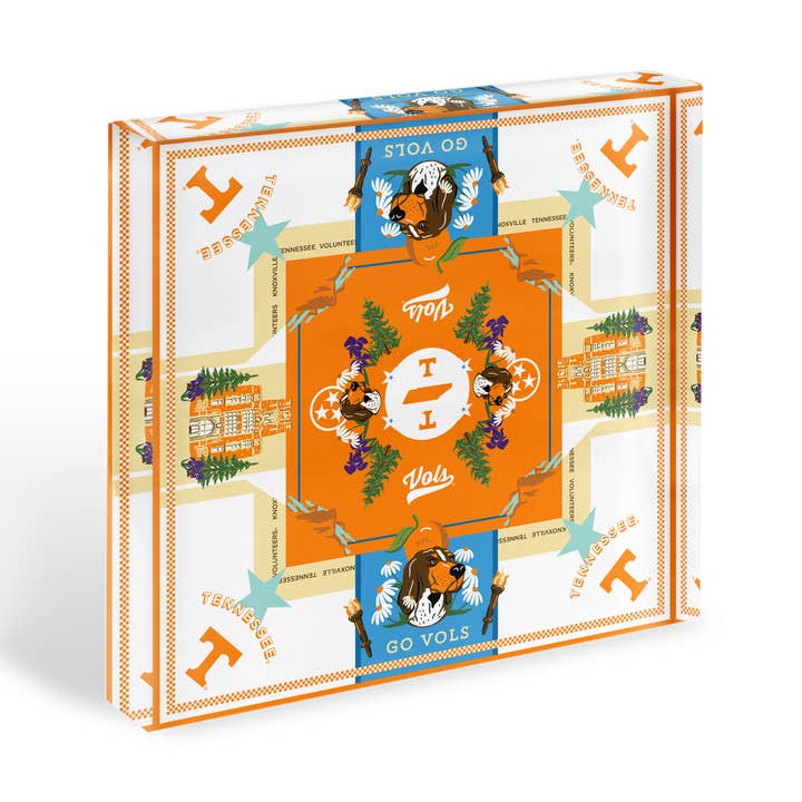 Tennessee Vols Acrylic Block Art for wholesale by Saturday Silks