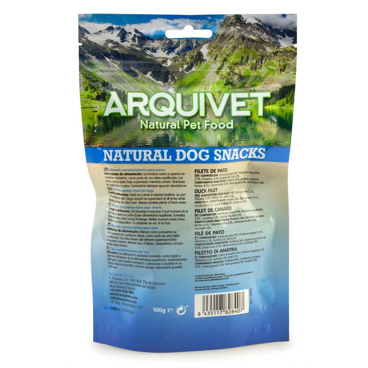 ARQUIVET, S.L.U. - Wholesale Pet Treats - Dog - Pack of 12 Units Duck Fillet 100 G3