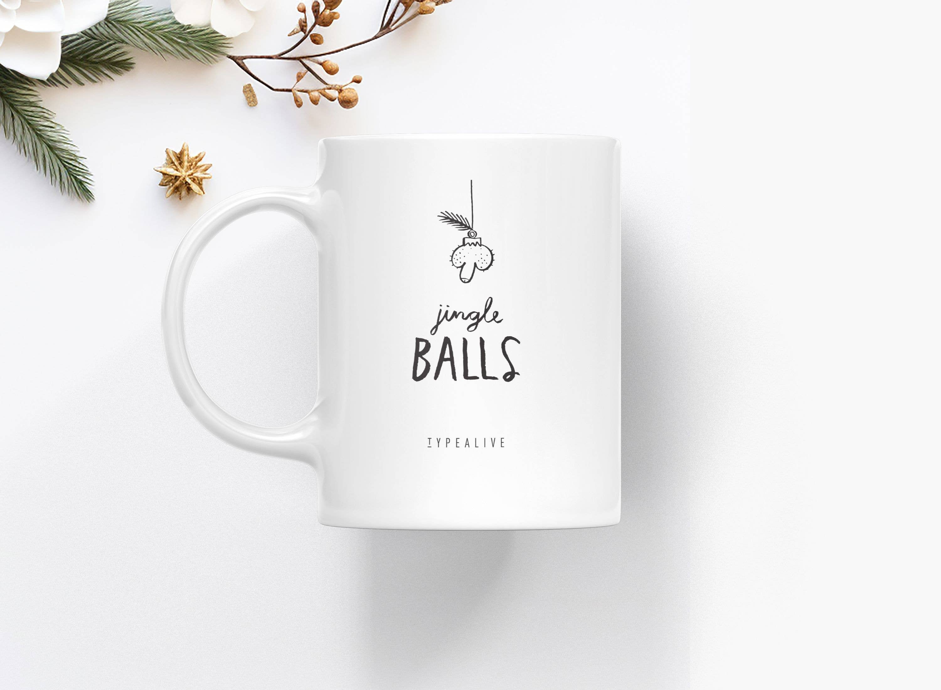typealive - Vente Tasse à café - Tasse en céramique « Jingle Balls »0