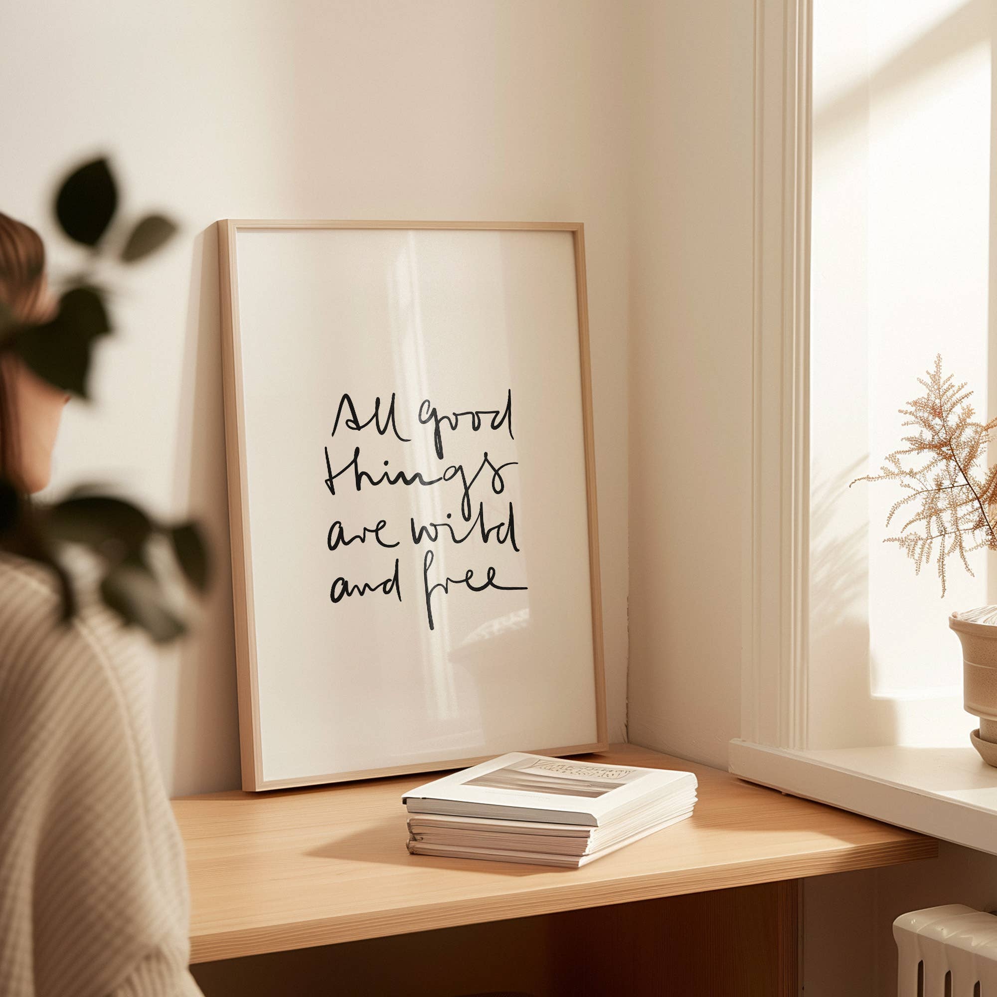 Tales by Jen - Vente Poster - Affiche « All good things are wild and free » sur papier mat 300 g/m²6