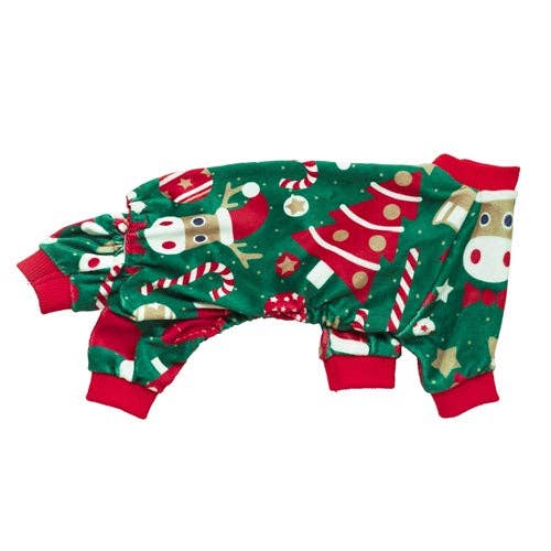 Fitwarm - Wholesale Pet Pajamas - Dog - Christmas Green Dog Pajamas2