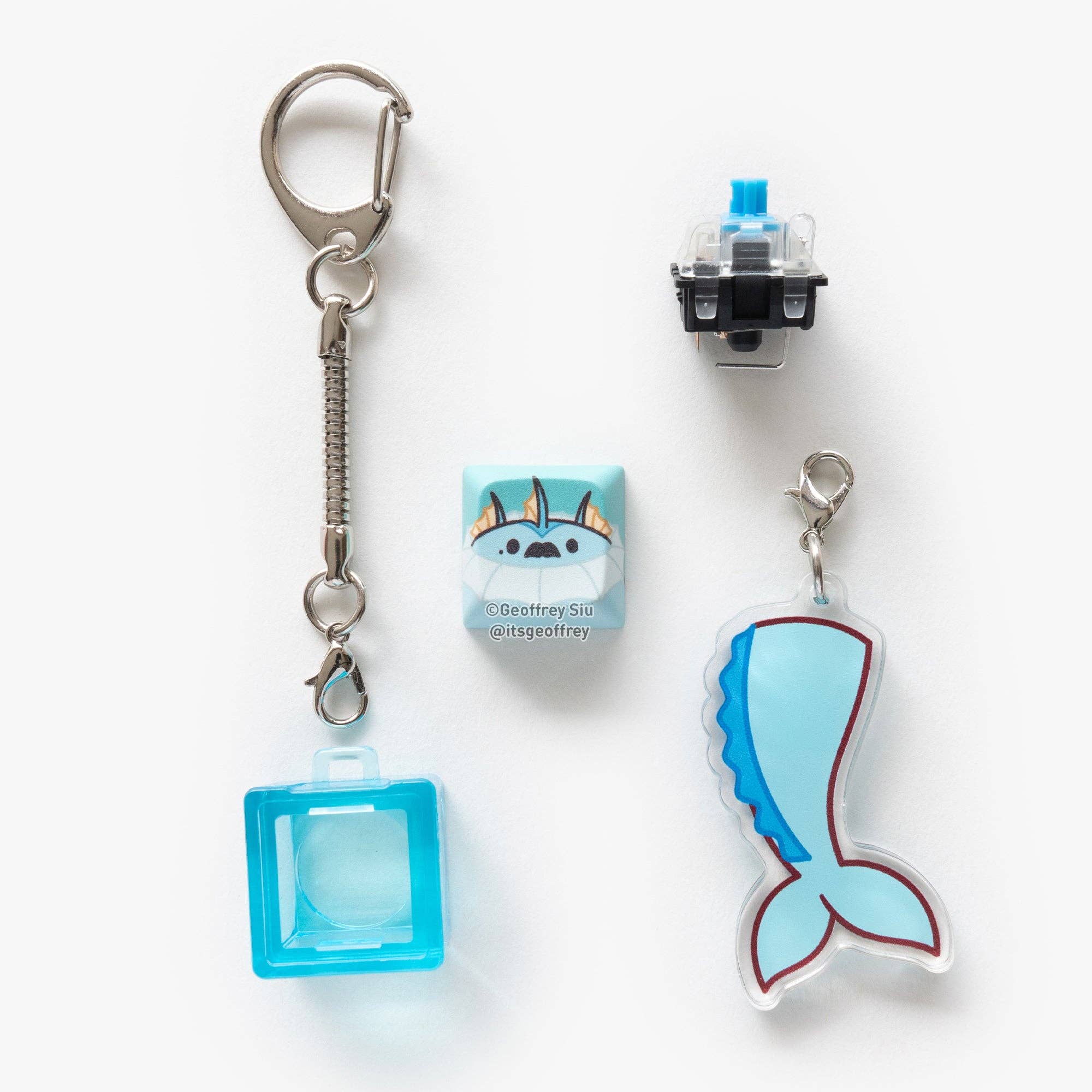 Geoffrey Siu Art LLC - Wholesale Sleutelhanger - Uniseks - Teaveelution Clicky Sleutelhangers0