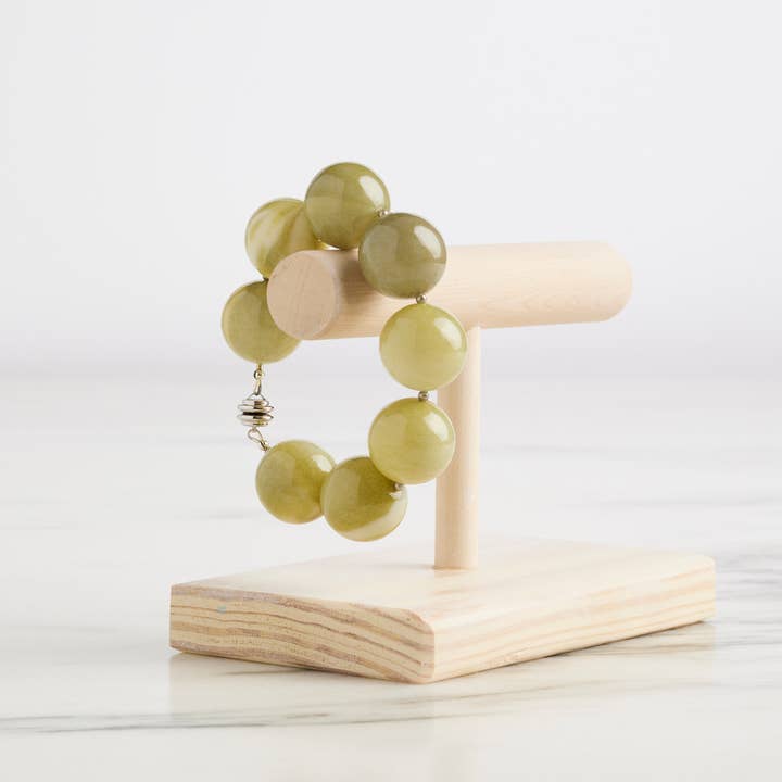 Bracelet en perles de jade pour la vente par Hot Girls Pearls-Freezable Cooling Jewelry