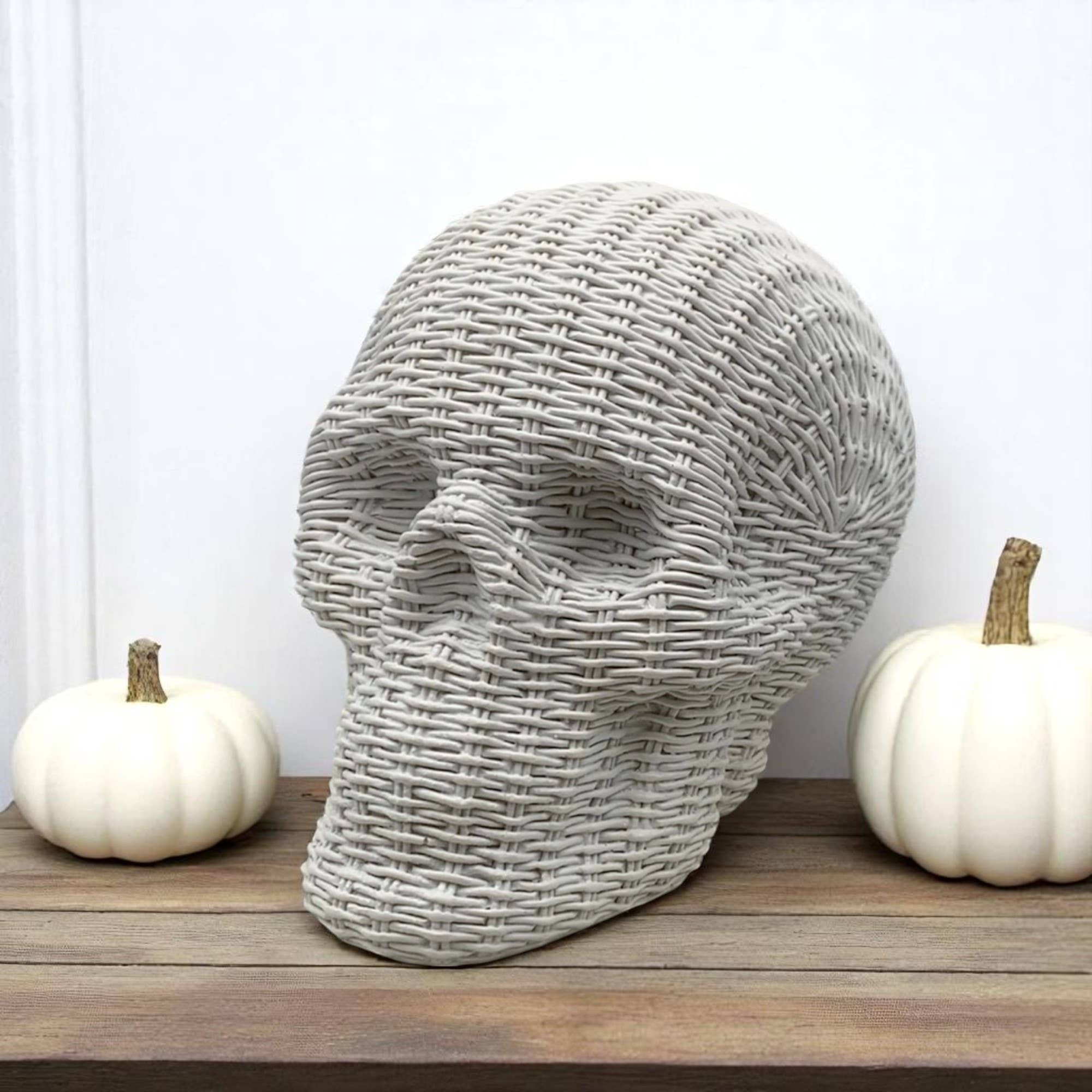 Gia Roma - Wholesale Decorative Figurine - Resin Skull Statue Rattan Halloween Gothic Home Decor Unique38