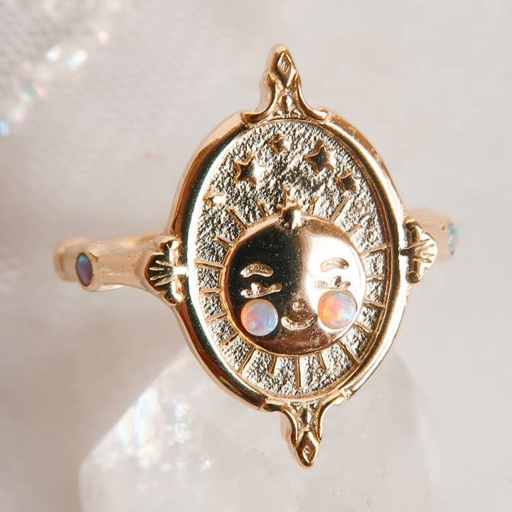 Bague Pleine de Clair de Lune dans la Poche pour la vente par Bittersweet