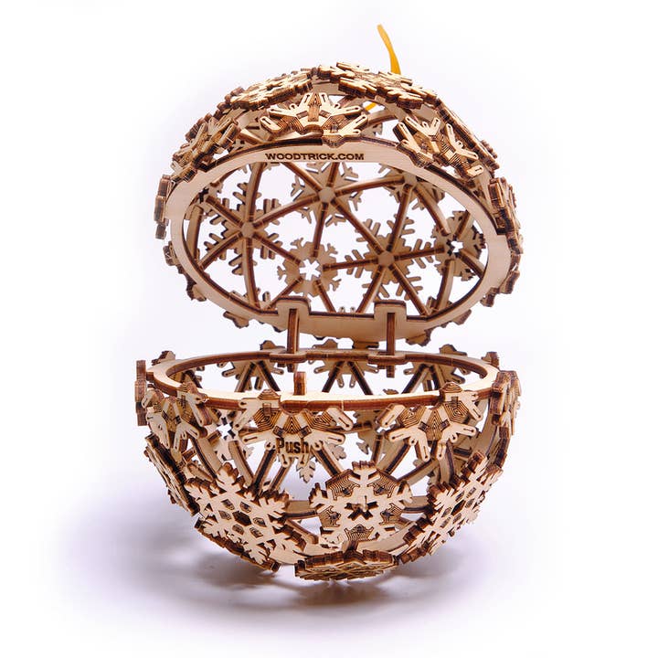 WoodTrick - Vendita all'ingrosso Kit per lavoretti fai da te - WoodTrick palla di Natale in legno modello meccanico 3D da assemblare7