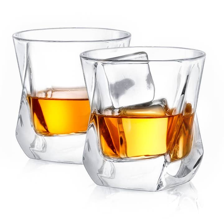 Aurora Crystal Whisky Briller, Sæt med 2 for engroshandel hos JoyJolt