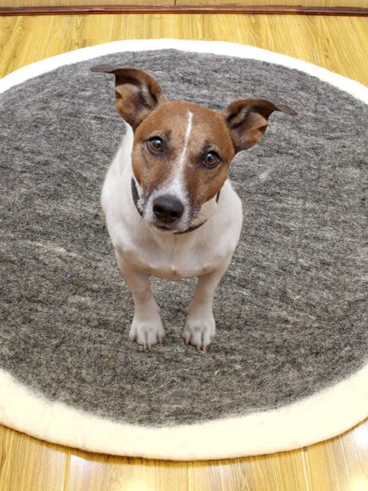 Umweltfreundliche natürliche Woll-Hundeschlafmatte für den Großhandel von Woollyfelt