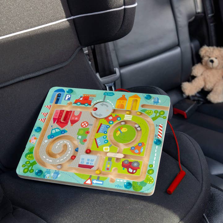 HABA USA - Vente Jouet classique – enfant - Jeu de puzzle magnétique Labyrinthe de ville4