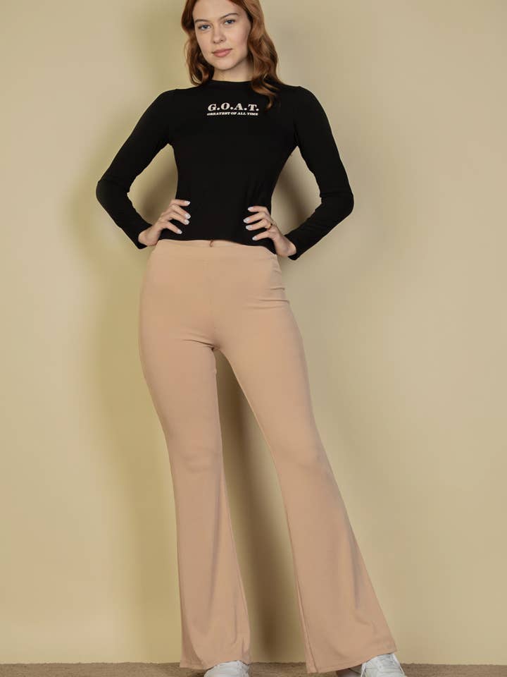 CAPELLA APPAREL - Wholesale Pants - Women's - High Waisted Flare Pants32
