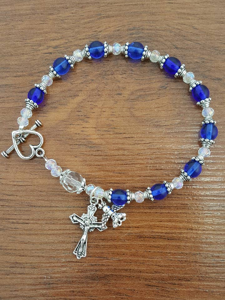 Birthstone Decade Rosary Bracelet for wholesale by MG Rosary