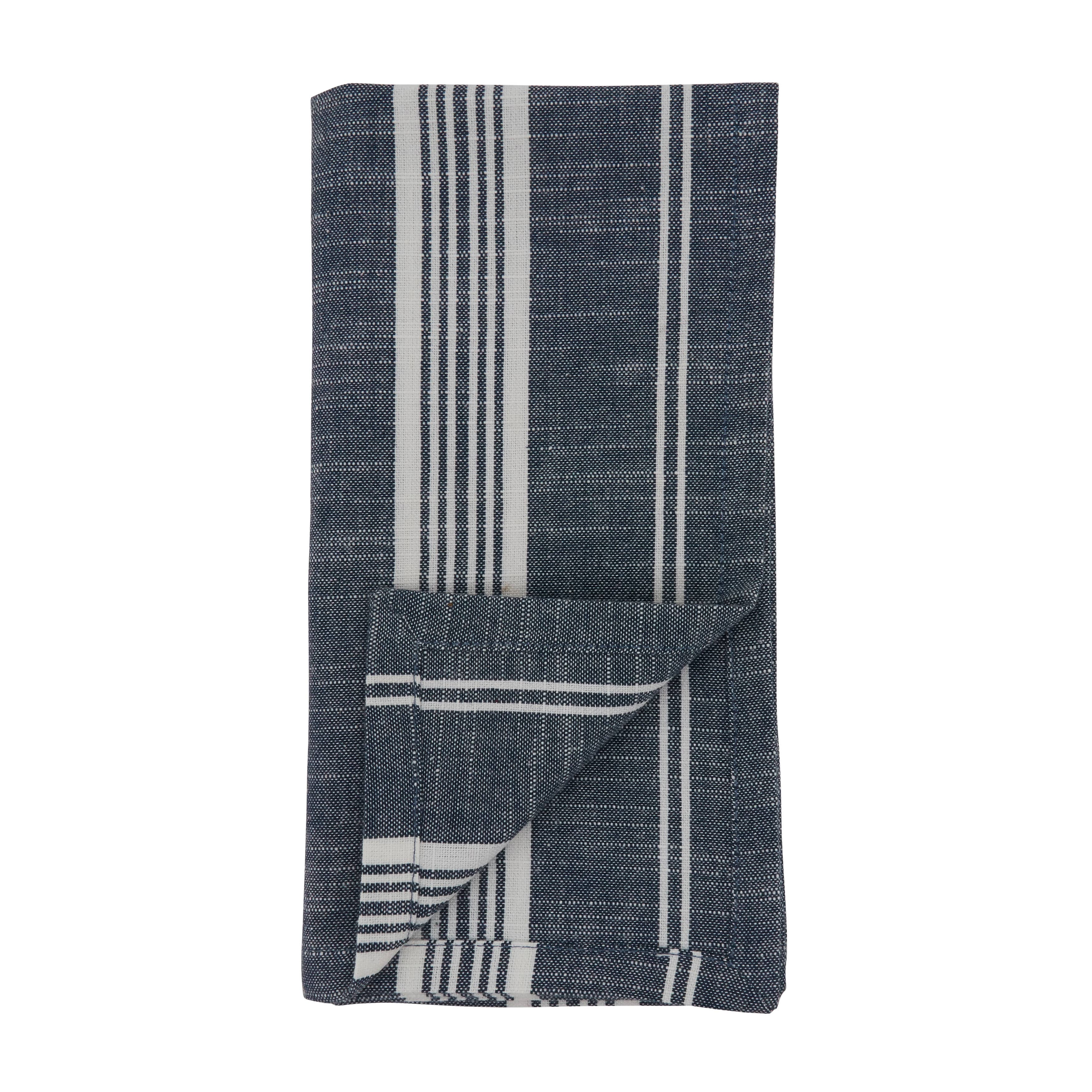 Navy Blue Striped Napkin - Perfect with Matching Runner and Placemats for wholesale on Faire2