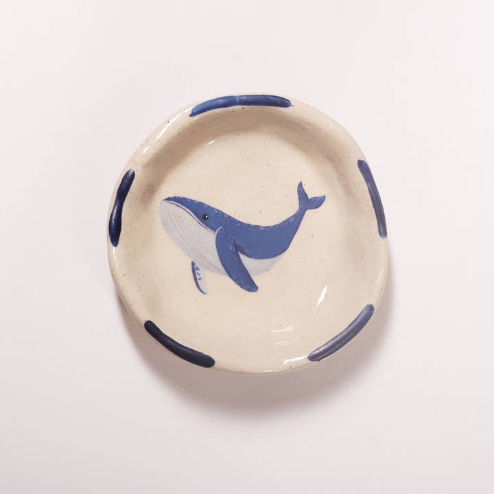 Mini Whale Trinket Tray-Trinket Dish-Ceramic Tasting Bowl for wholesale by ChagoArt