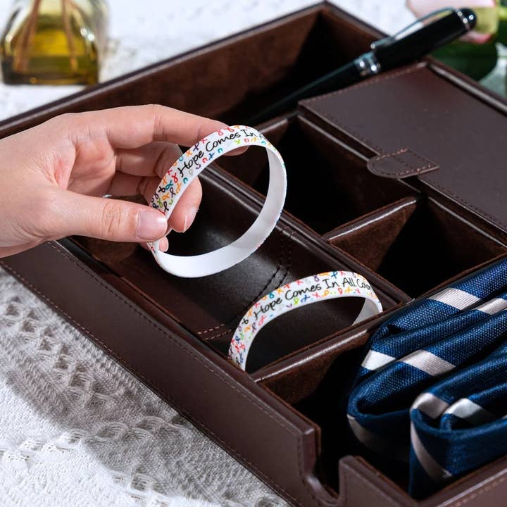 The Awareness Company - Wholesale Wristband - Hope Comes In All Colors Silicone Bracelet
