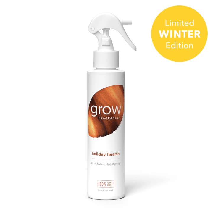 Holiday Hearth Air + Fabric Spray for wholesale by Grow Fragrance
