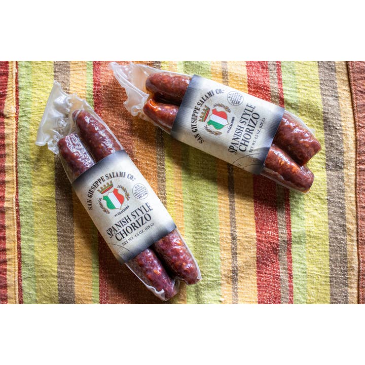 5-Pack, Gifting — Spanish Style Chorizo, 4.5oz for wholesale by San Giuseppe Salami Co
