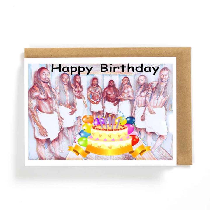 Tarjeta de feliz cumpleaños de chocolate negro para hombre y mujer para venta al por mayor de HotAvocado.com