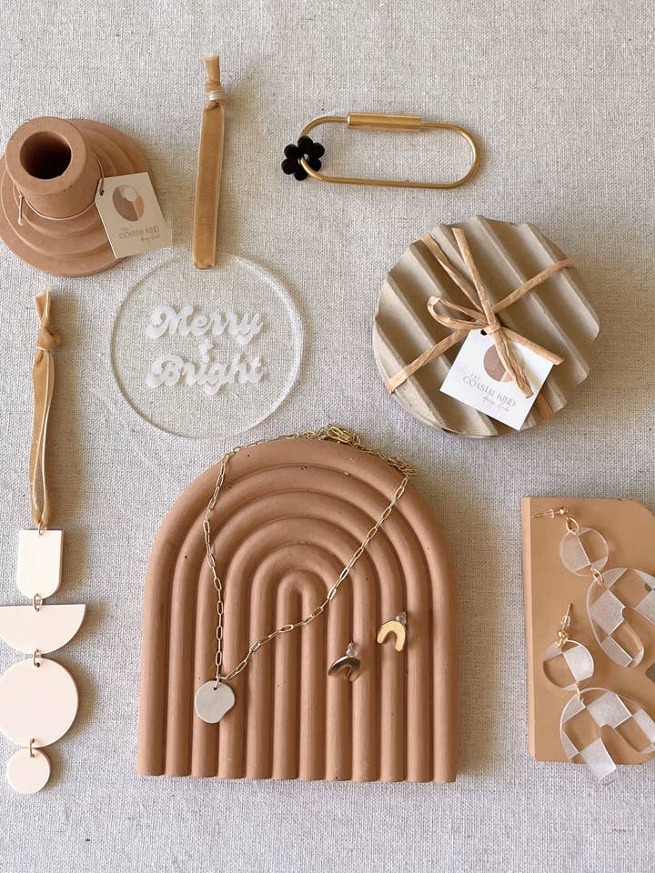 Mini Abstract Shapes Wall Hanging Ornament for wholesale by The Coastal Kind