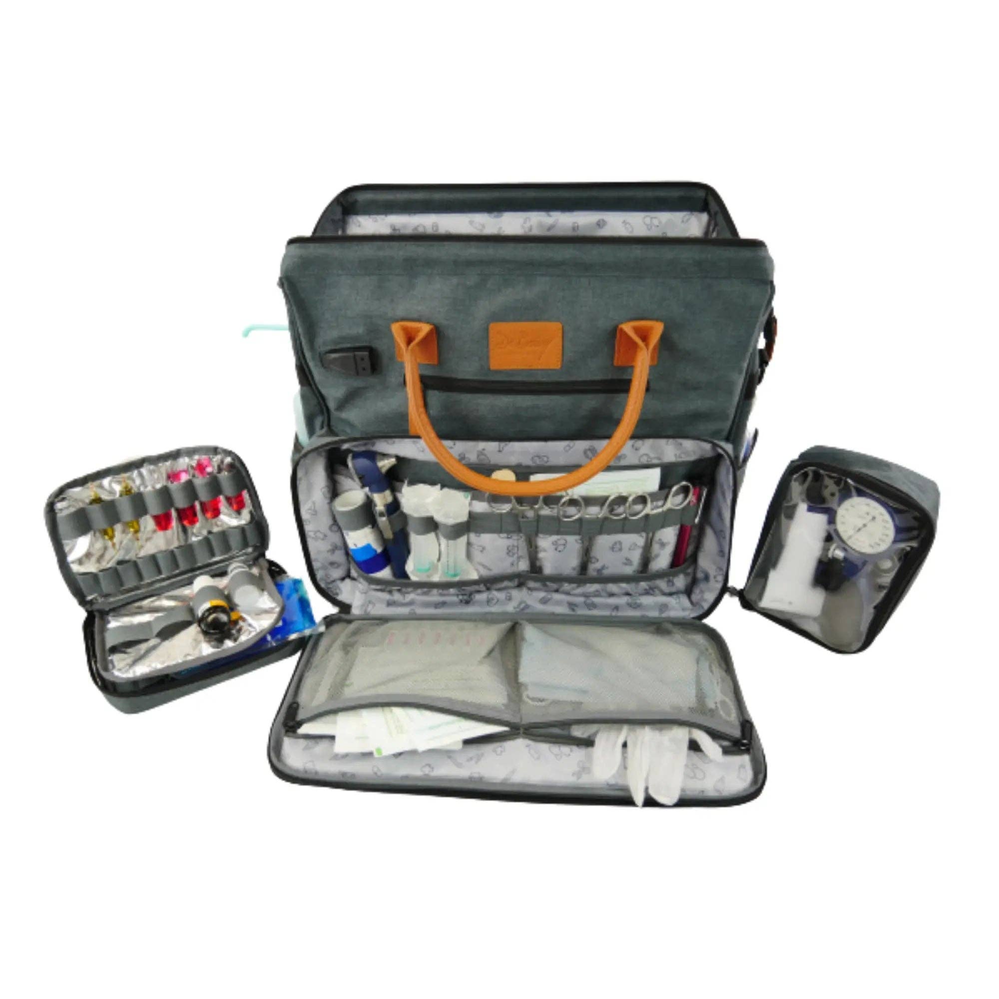 My Podologie – Engroshandel Stor rejse- og weekendtaske - Dame – Medicintaske ETRETAT - Grå / Brun6