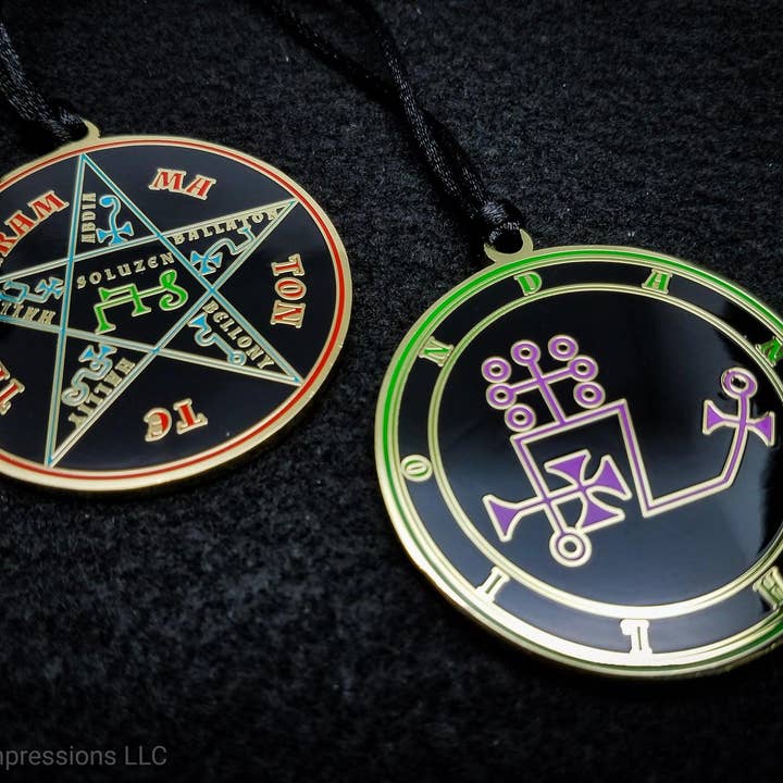 Dantalion Sigil Medallion - Ars Goetia Demon Seal for wholesale by Goetic Impressions