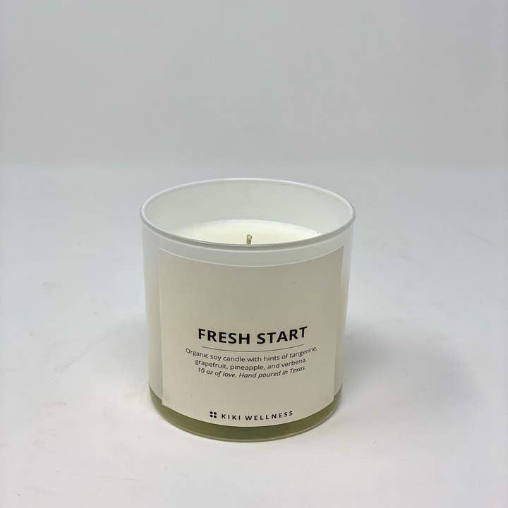 Fresh Start Candle for wholesale by Kiki Wellness