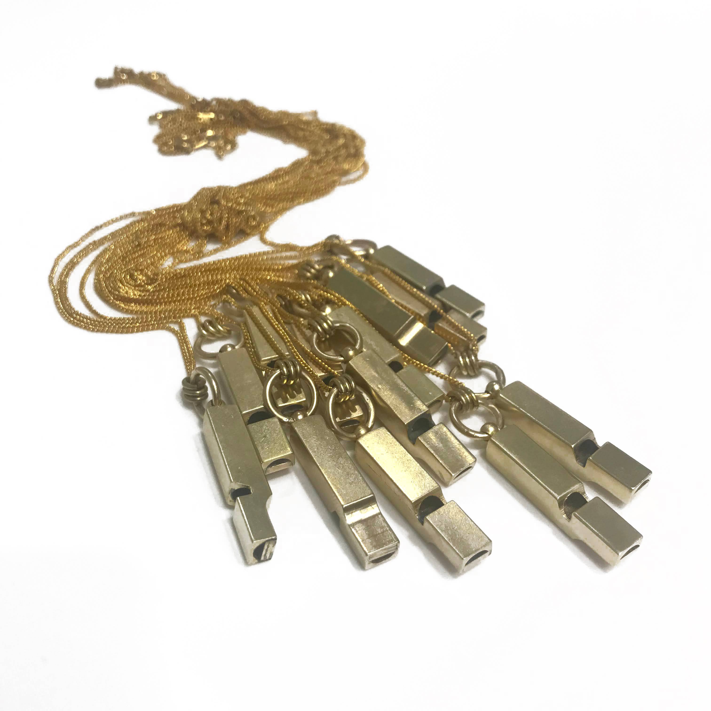 Butter Brass by Vittrock - Wholesale Halskettinghanger - 24 „messing fluitje ketting2