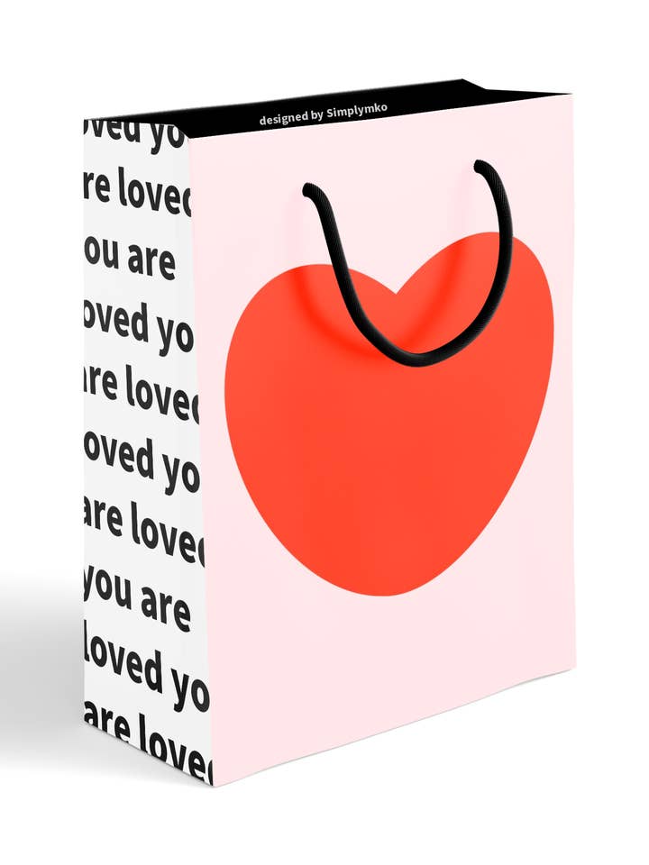 Sac cadeau cœur pour la vente par SimplyMKO