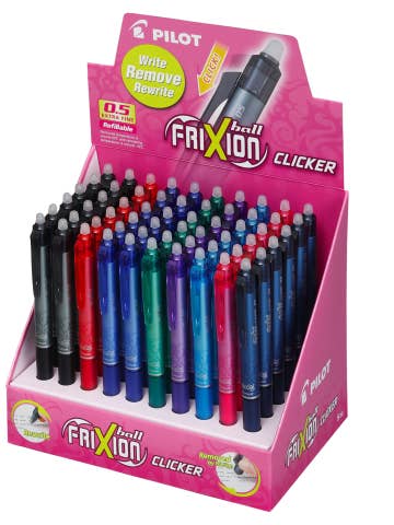 Stylo à encre effaçable, FriXion Ball Clicker, 0,5 mm, paquet de 60 pour la vente par Pilot