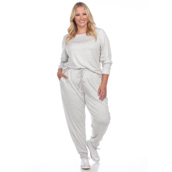 WHITE MARK - Wholesale Lounge Set - Women's - Plus Size 2 Piece Lounge Set