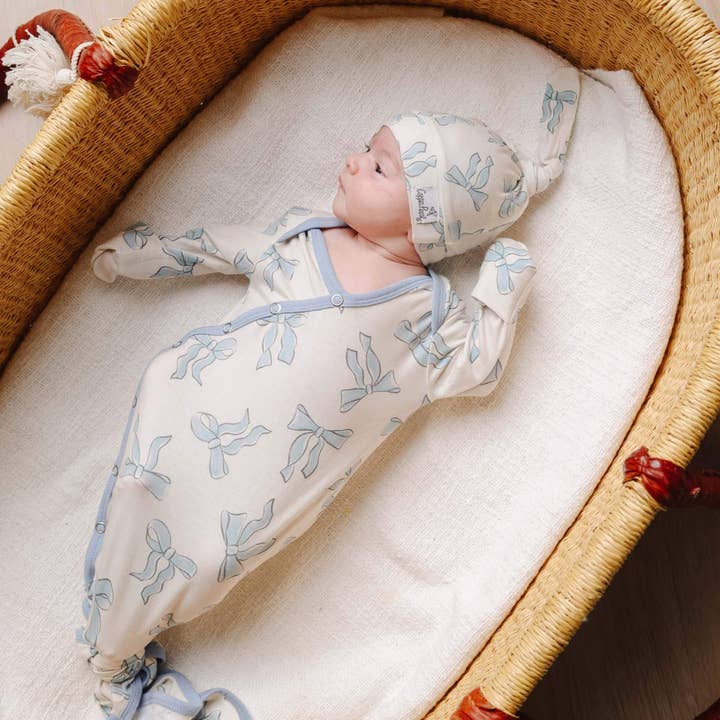 Copper Pearl - Wholesale Babygown - Baby - Newborn Knotted Gown - Daphne