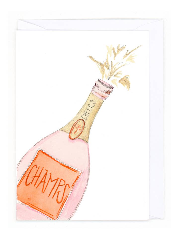 "Smalls- Cheers, Champs" for wholesale by Bear on Paper