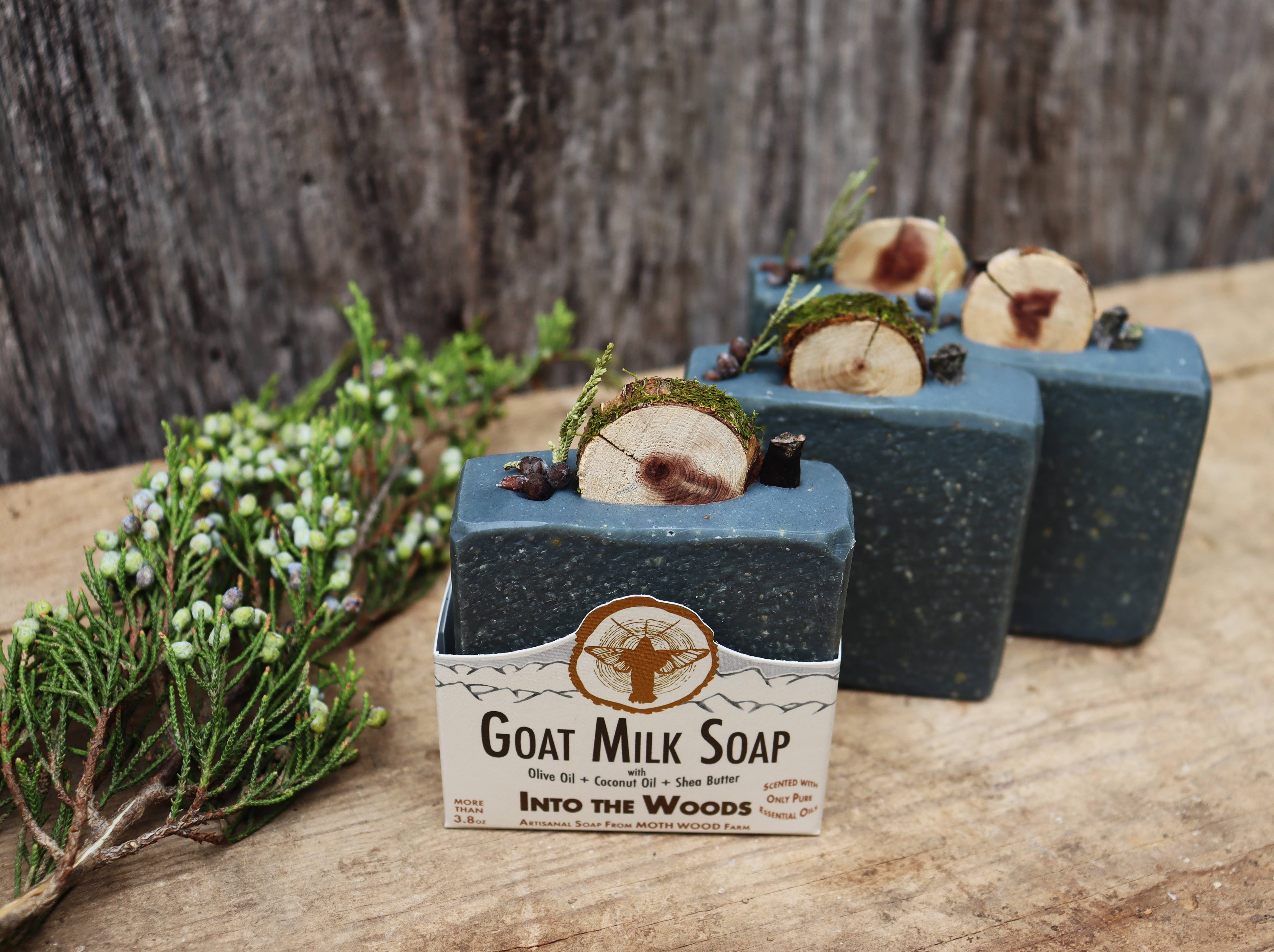 MOTH WOOD - Wholesale Bar Soap - Into the Woods Goat Milk Soap1