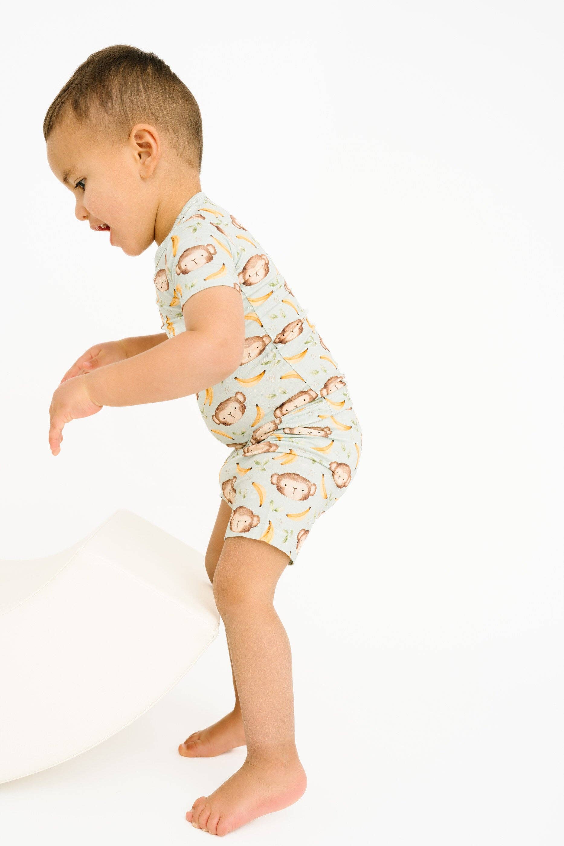 Little One Shop - Wholesale Top & Short Set - Kids - Monkey Mischief Bamboo Shorts Set4