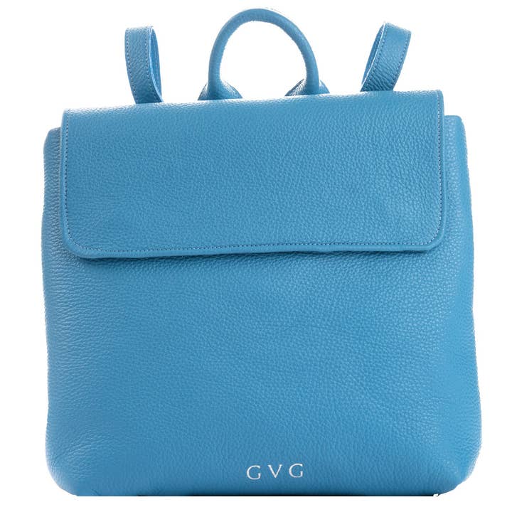 Læderrygsæk - Bright Blue for engroshandel hos GVG Accessories