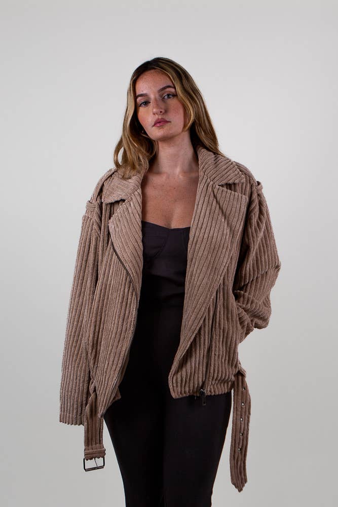 KZELL PARIS - Vente Veste – femme - PERFECTO EN VELOURS COTELÉ0