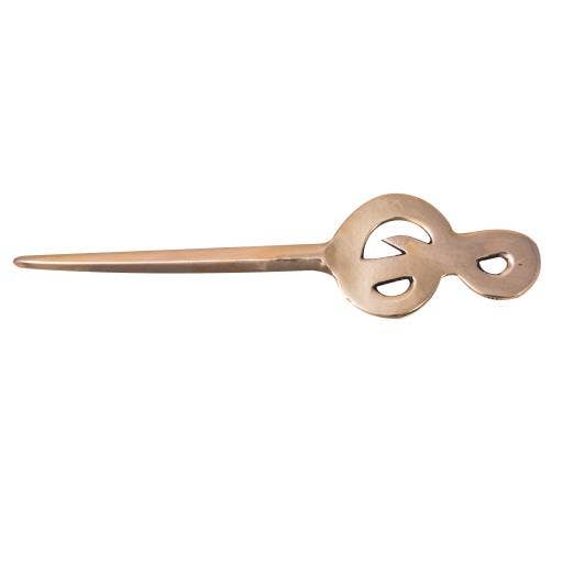 International Gifts Ltd. - Wholesale Letter Opener - Zenn Brass Letter Opener Treble Clef-514