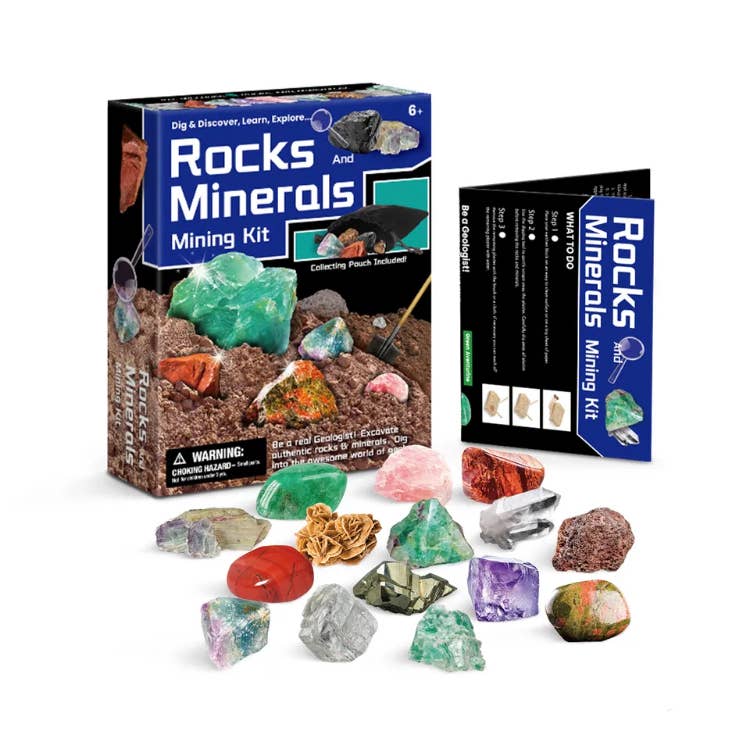Earth's Gems Boutique - Wholesale Toy Set - Kids - Kid's Rocks and Minerals Mining Kit - Learning Game Set4