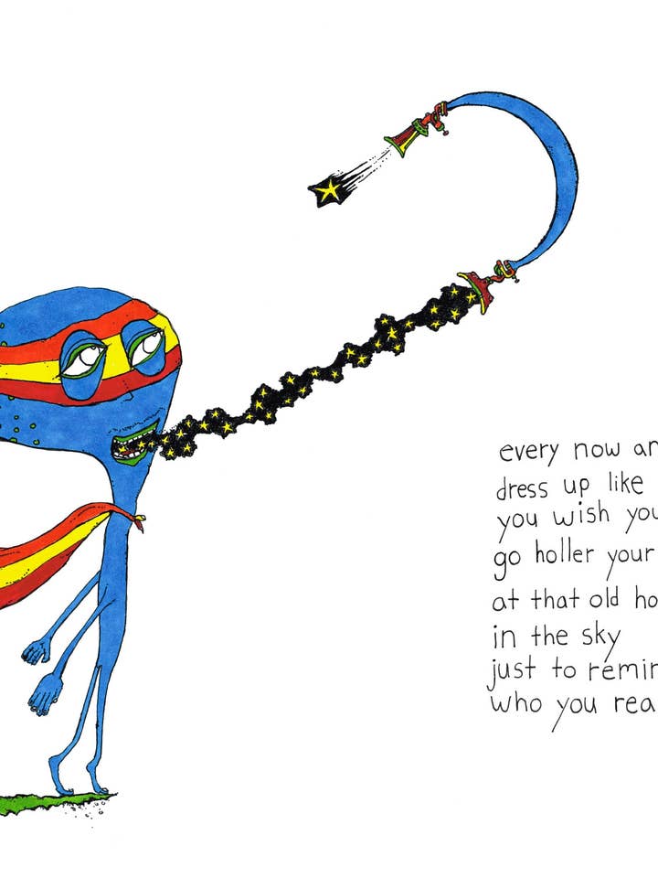 Superhero that you are. - Art Print - Ink Illustration for wholesale by The Art of Seth