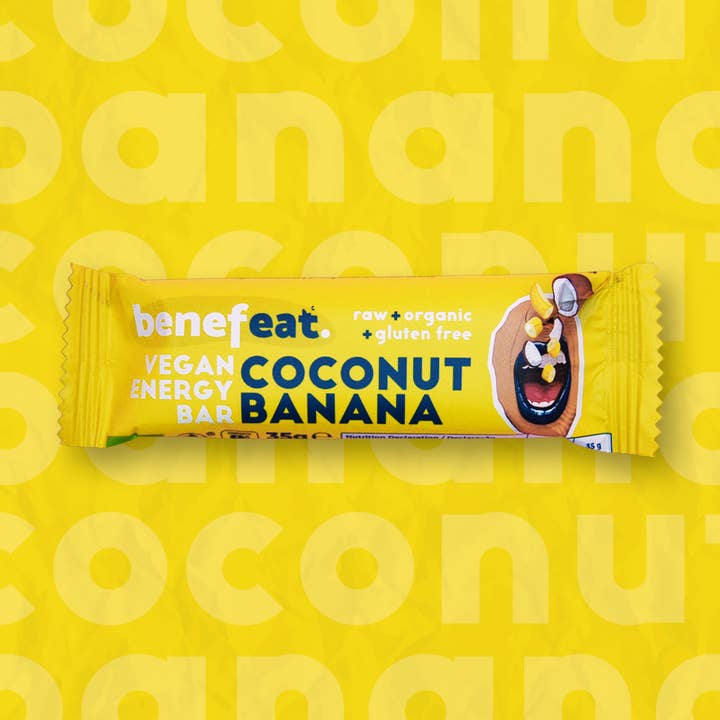 BENEFEAT - Wholesale Snackreep - Glutenvrije biologische energierepen met kokosnoot en banaan1