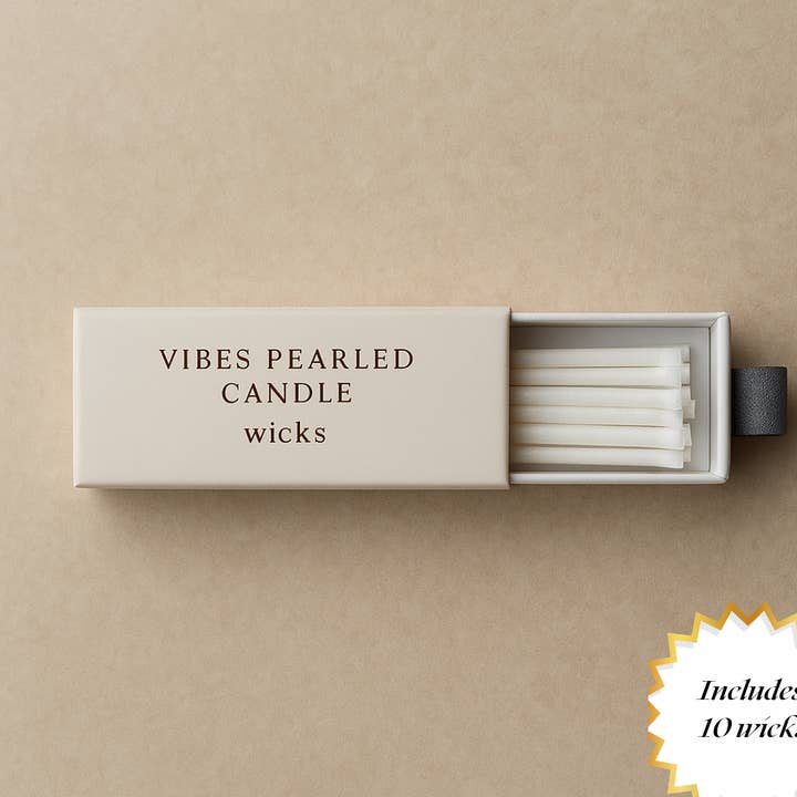 Wicks - Pack of 10 for wholesale by Vibes Pearled Candle