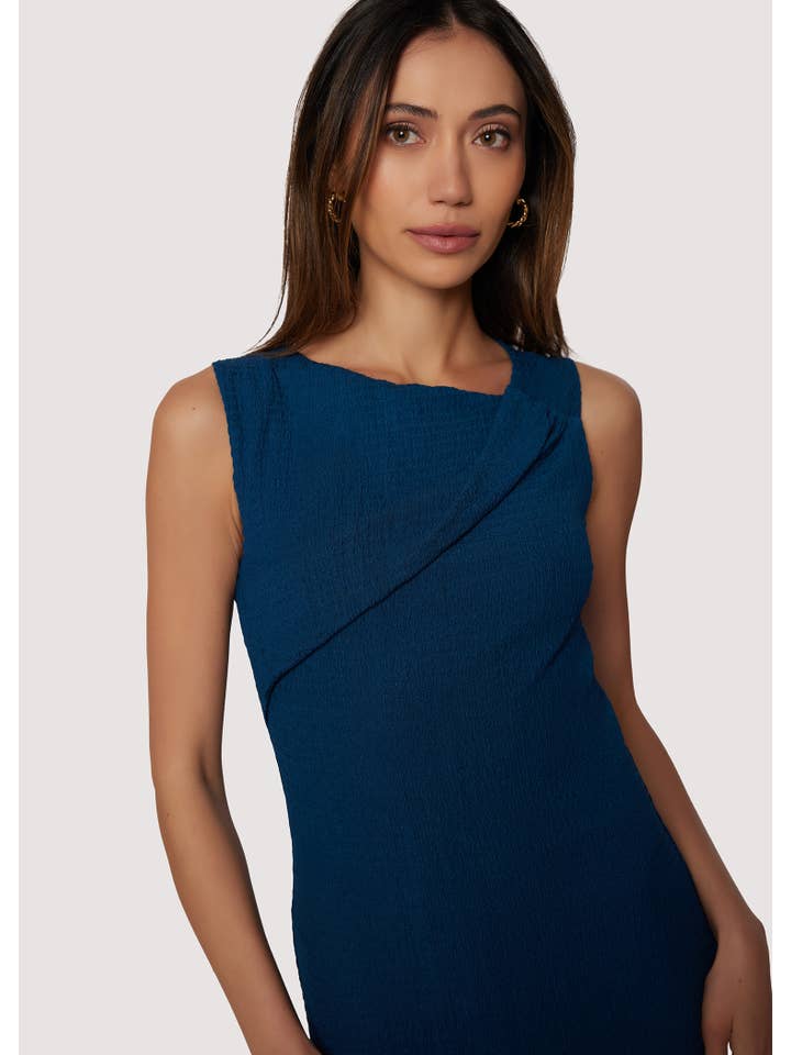 Teal Eden’S Serenade Maxi Dress - Fall Solid Knit Sleeveless for wholesale on Faire2