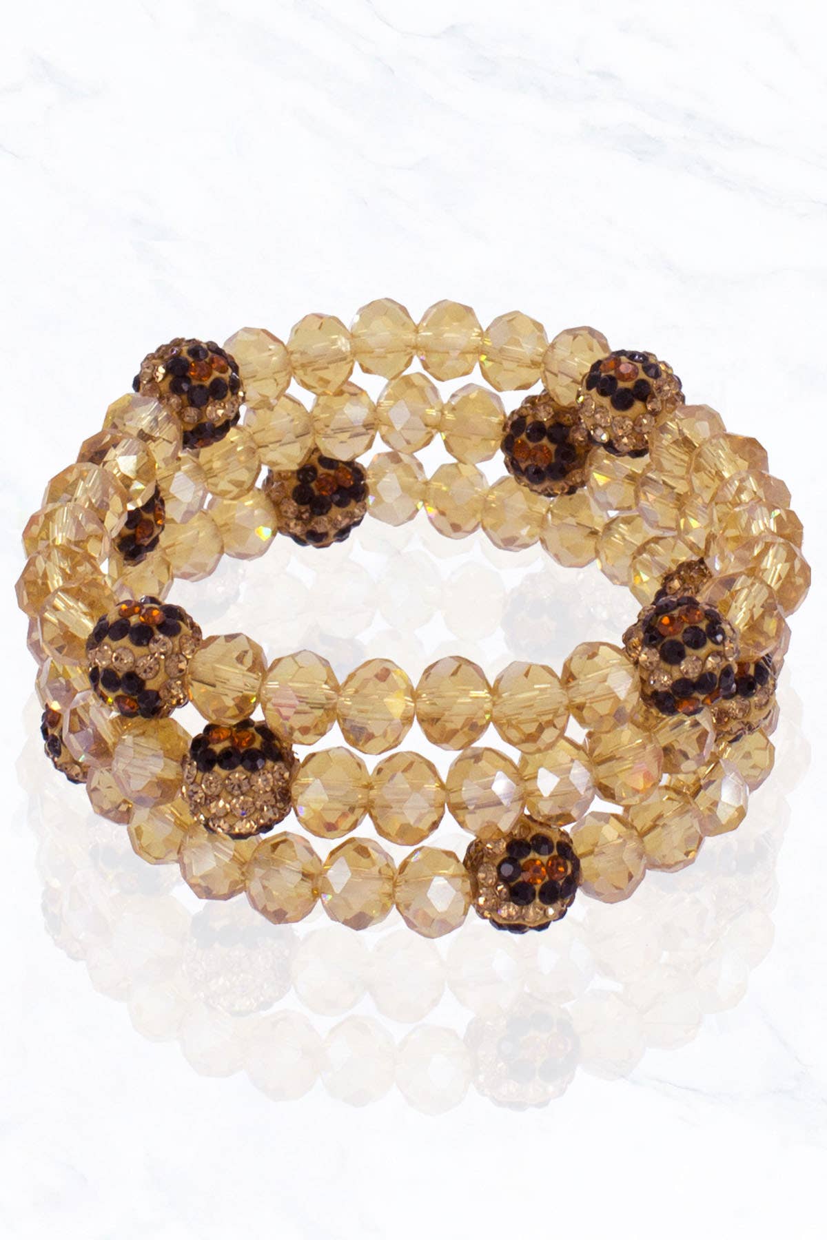 Suzie Q USA - Venta al por mayor Pulsera de cuentas - Pulsera Bola Bead & Leo Stone11