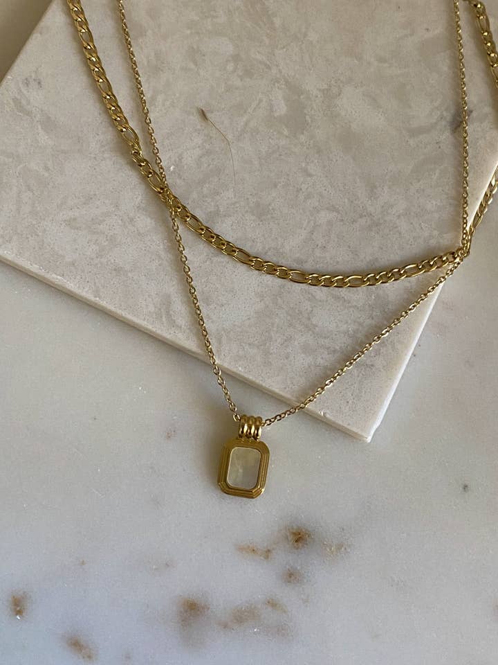 Charlotte Necklace Set in White for wholesale by Sweet Grove Collective