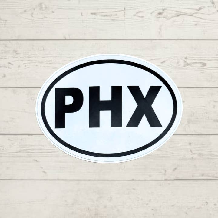 PHX Arizona Oval Sticker for engroshandel hos Cardinal Souvenirs