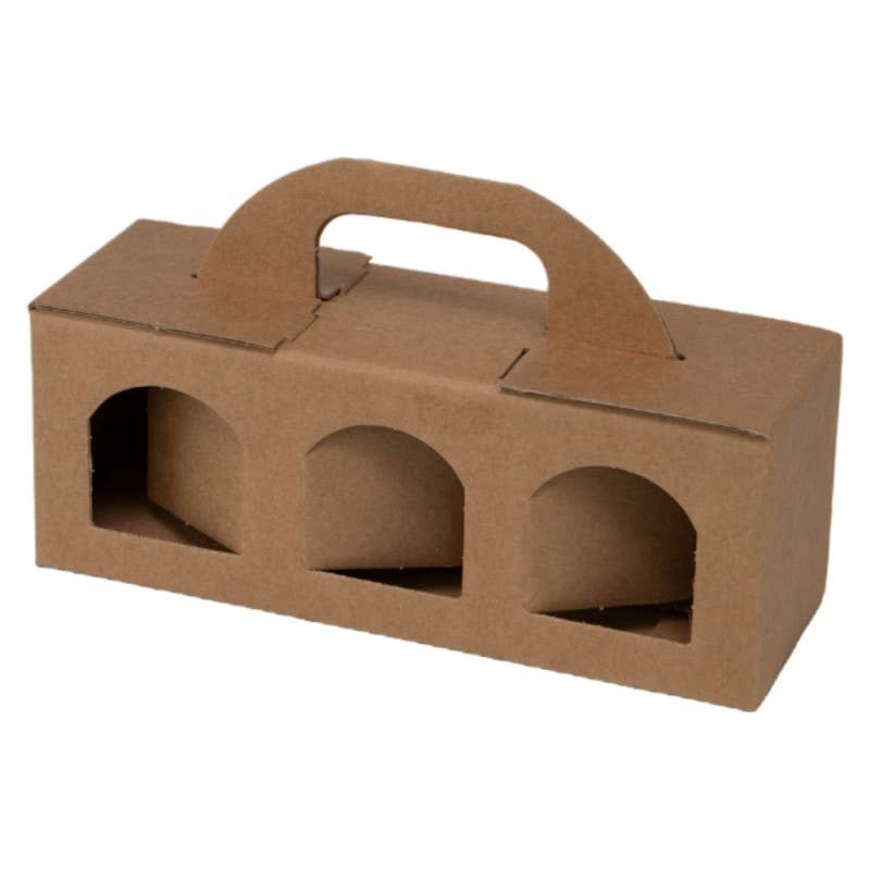 Deffrennes - Wholesale Gift Box - Rectangular kraft cardboard box with 3 jars2