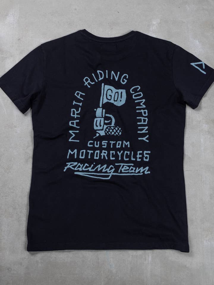 T-Shirt - Bereit, Fertig, Los! - Schwarz für den Großhandel von Maria Riding Company