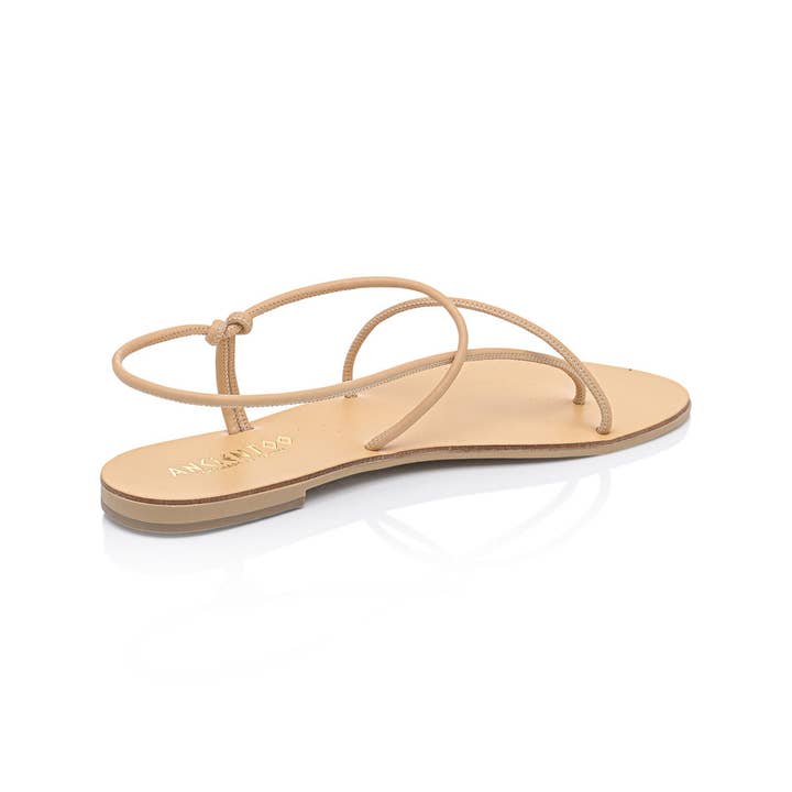 Ancientoo - Wholesale Sandals - Women's - Iaso Cord Handcrafted Flat Dress Sandal with Twisted Leather2